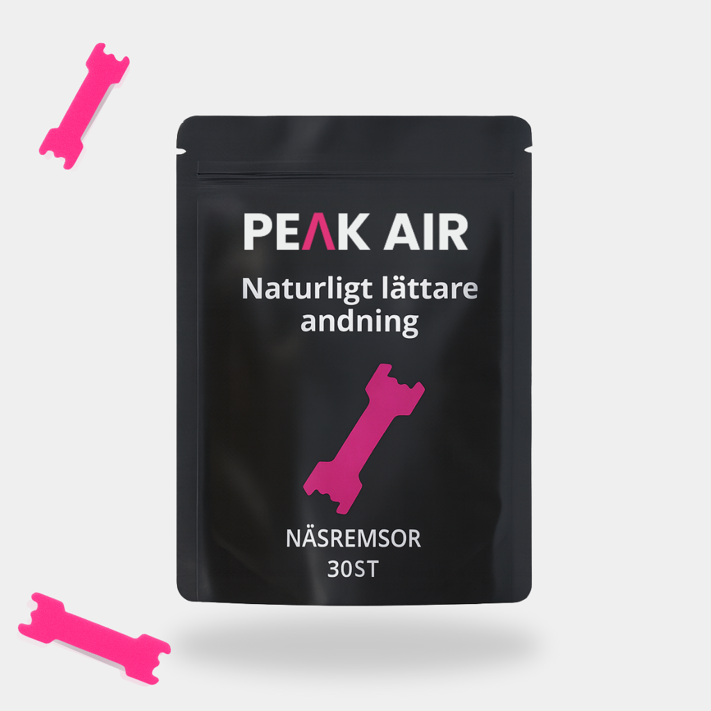 PEAK AIR –  Näsremsor för bättre andning